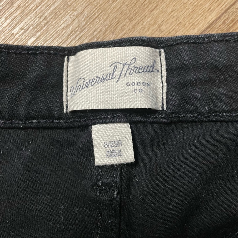 Black Universal Thread High Rise Shorts - Picture 2 of 5